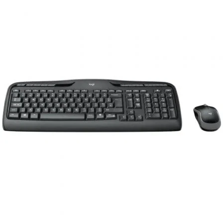 Logitech MK330 Combo de teclado y ratón inalámbrico, Español, Negro/Gris